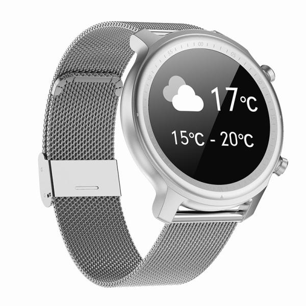 relógio de pulso esperto de Smartwatches 4,2 Bluetooth da cara do círculo 170mAh para homens
