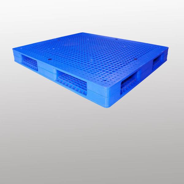 4-Way Entry Type Double Faced Stackable Plastic Pallets for Safe and Secure Storage