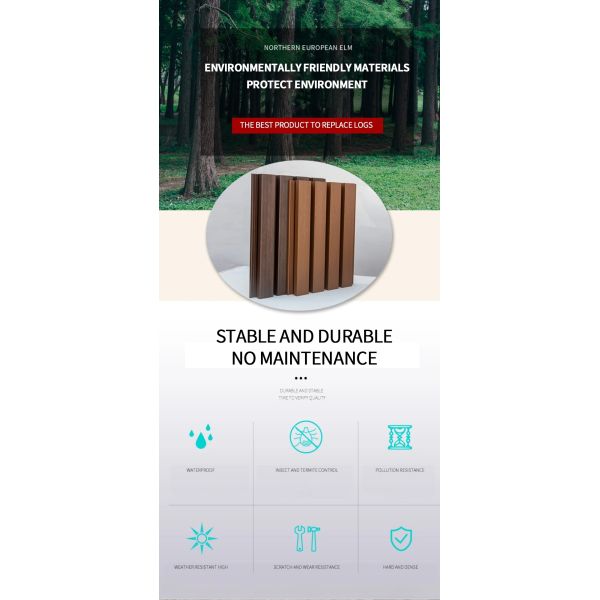 High-Quality Waterproof WPC Outdoor Wall Panels | Wood-Plastic Composite Materials for Exterior Decoration