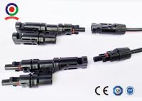 Solar 2 In 1 T Type Branch Connector With Solar Panel Wire Connector 1+1 Pair