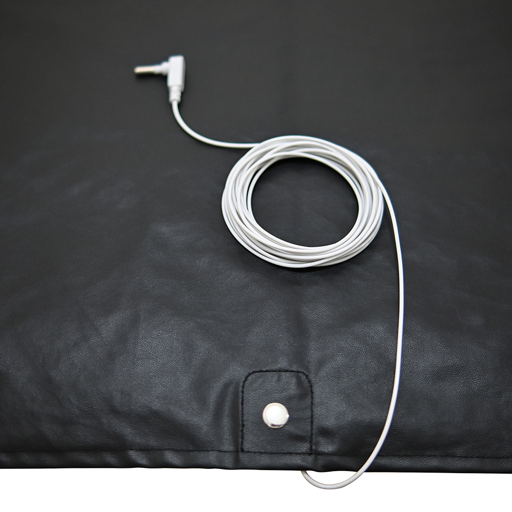 Drop Shipping Bed Mat Customize Grounding Conductive PU Leather Mattress Black 68*132cm Breathable ESD EMF Radiation Protection