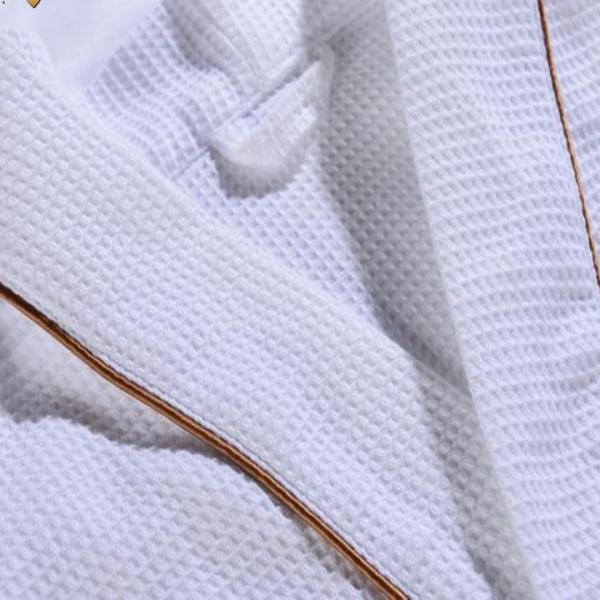 Breathable Terry Towelling Bath Robe Machine Washable For Adults