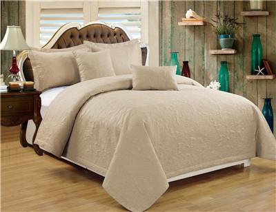 Solid Quilts Royal 5pcs Embossed Quilt Set Ultrasonic Quilts Soft Microfiber Fabric