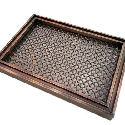 Red Bronze Ornamental Stainless Steel Woven Screen 201 304 316 Grade