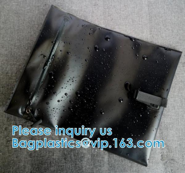 ZIPPER TPU Waterproof Bags Smell Proof Cosmetic Bag Dry Bag Pouch With Airtight Zipper Protection For Water Sports