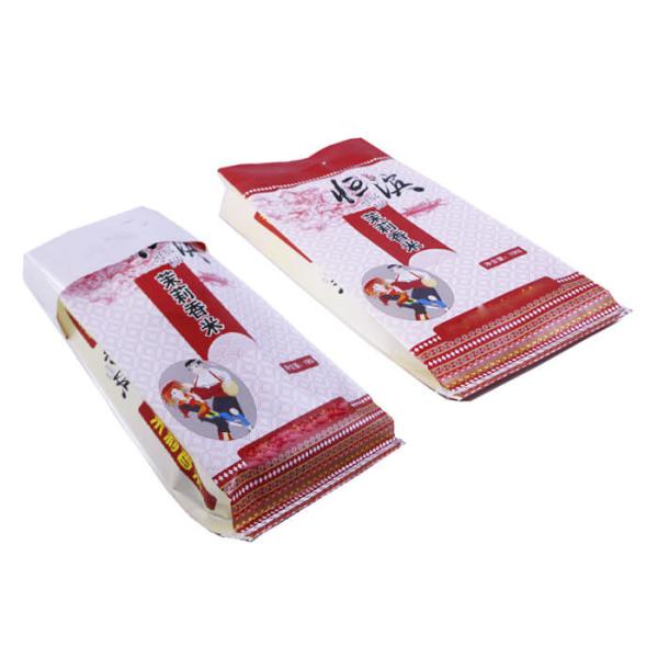 Double Stitched Rice Packaging Bags Side Gusset Rice Bags Moisture Proof