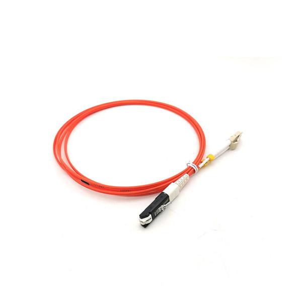 VF45 to LC fiber optic patch cord types Duplex 3.0mm 2.0mm PVC  Multimode  OM1