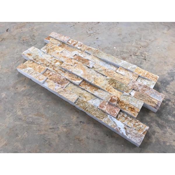 15mm Yellow Interior Exterior Natural Ledgestone Panels