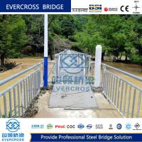 Pont modulaire en acier simple avec une seule voie