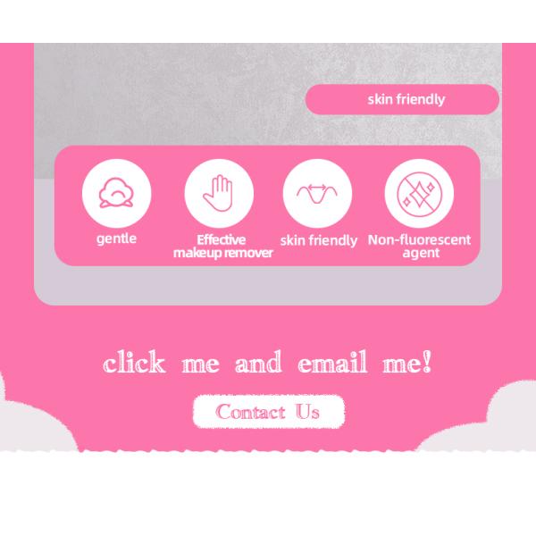 Nonwoven Organic Cotton Makeup Pads Wet Compress Cotton Squares For Face