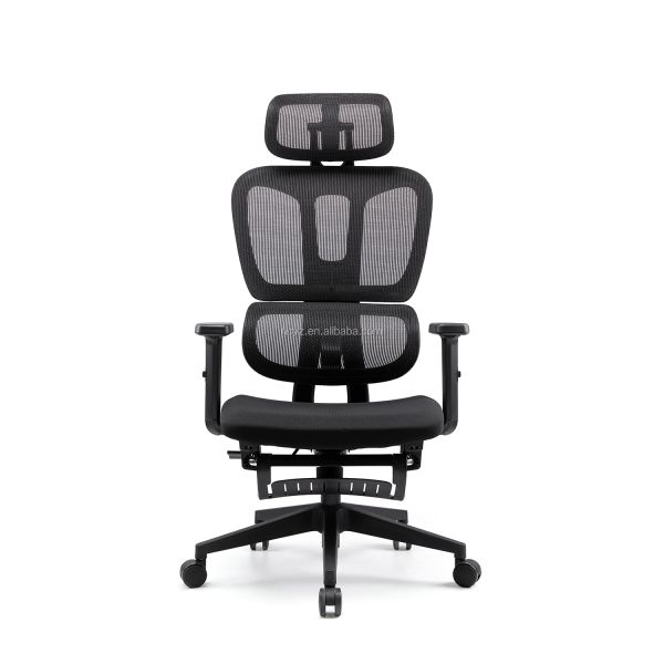 Modern Economic Adjustable Guangzhou Executive Swivel Reclining Sleeping Chair Mesh Ergonomic Office Chair with Lumbar Support