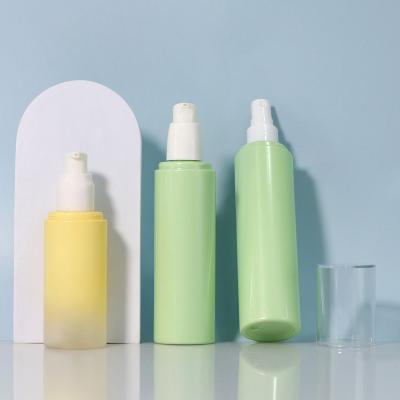 120ml 150ml Lotion Pump Bottle , Empty Plastic Bottles Silk Screen Printed For Makeup Tools