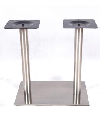 Square Stainless Steel Table Legs Table Base Modern Style With Plastic Glides