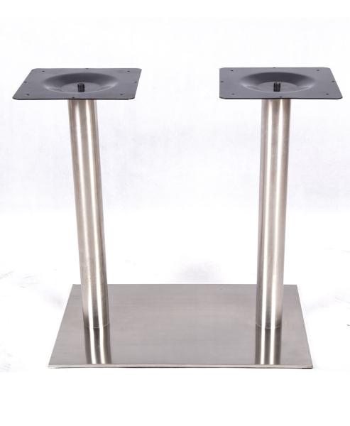 Square Stainless Steel Table Legs Table Base Modern Style With Plastic Glides
