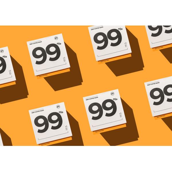 M2M Coffee Packaging Boxes Wavy Texture Pull Out Packaging