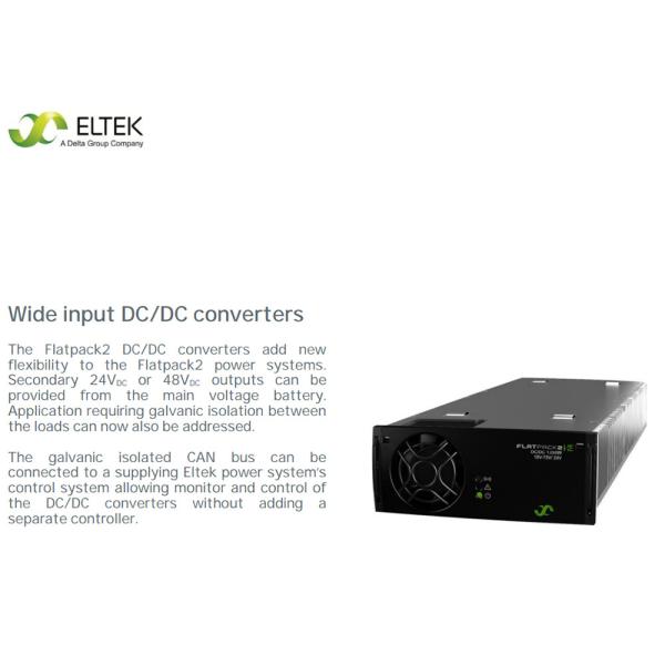Eltek Flatpack2 HE DC/DC 1350W 18-75V/24V Converter Eltek Rectifier Module FP2 24V 48V DC Power Supply (241115.600/24111