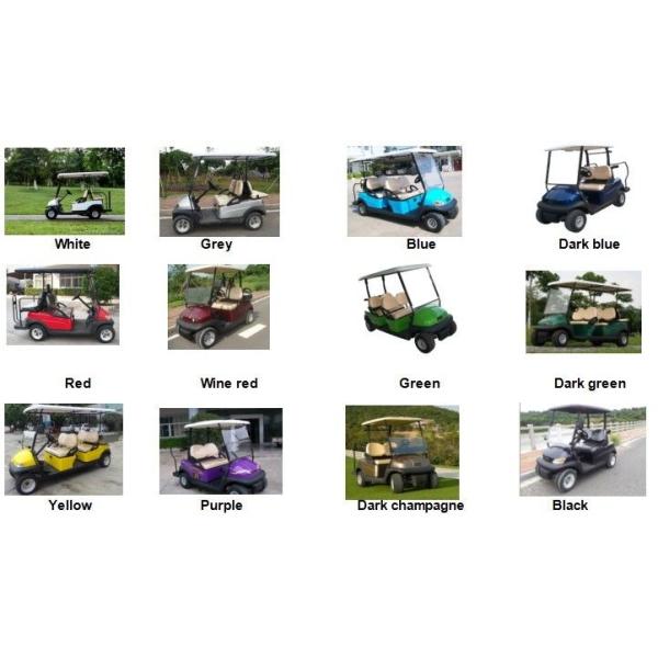 6 тележек гольфа электрического автомобиля пассажира электрических с тормозом барабанчика заднего колеса механическим