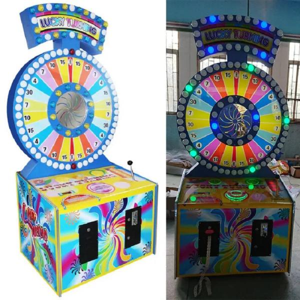 Lucky Spin Turning Lottery Game Machine Indoor Amusement Coin Operated Ticket Redemption Games