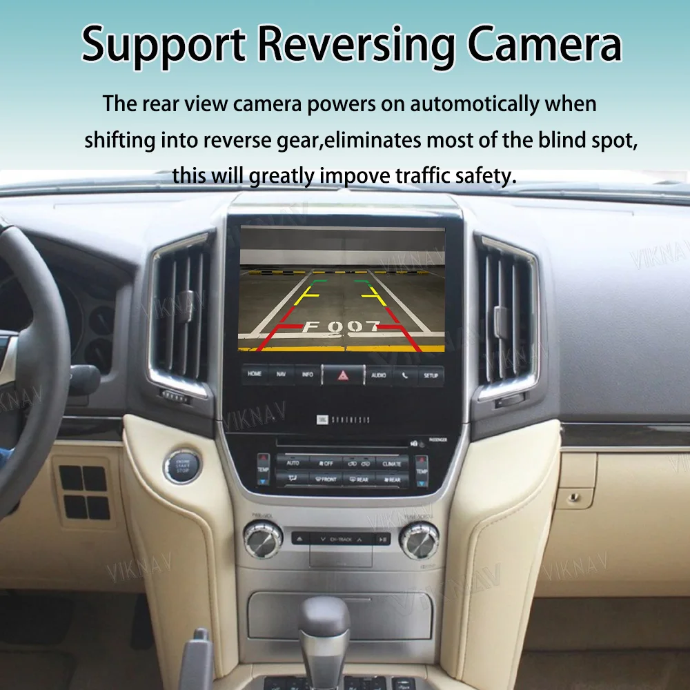 Интерфейс управления рулевым колесом Toyota LC200 2016-2021 Double Din