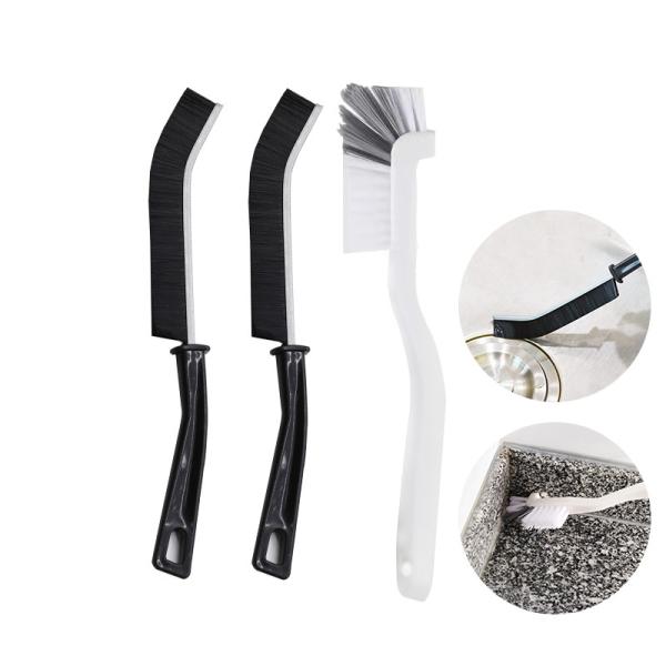 Чистка кухни, кисть, раковина, бытовая посуда, сковородка, уголки, плитки, линии, кисти для очистки