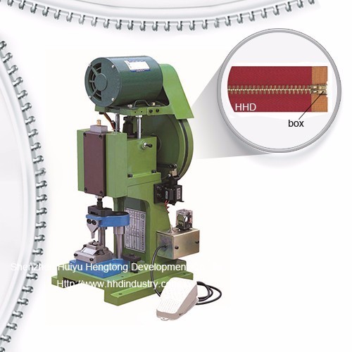 Machine de fixation de boîtes à fermeture à glissière métallique semi-automatique de bagages 0,3 kW Puissance