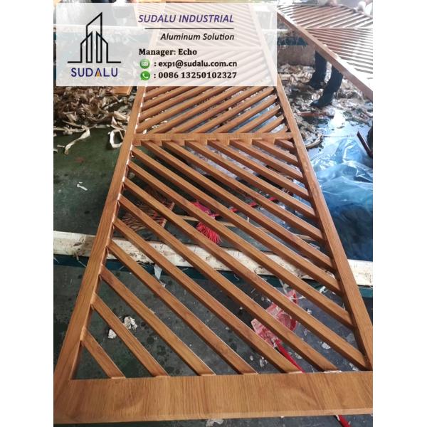 SUDALU Wooden Colour Aluminum Perforated Panel for Garden Exterior Buildings Facade Cladding Metal Panel