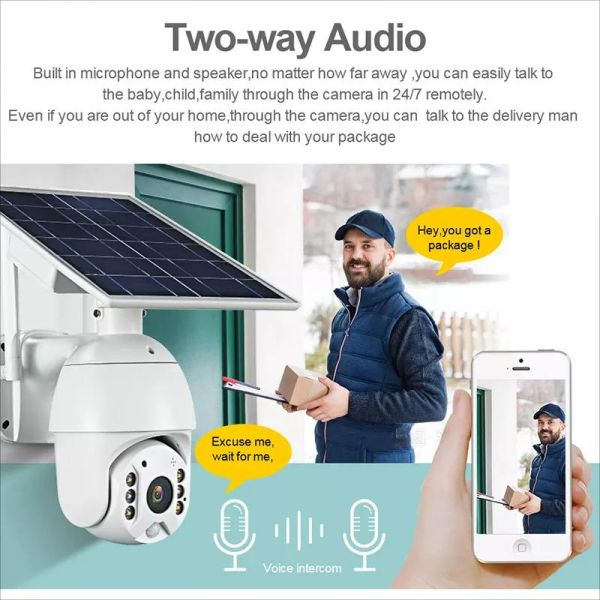 S10 4G Solar Powered PTZ Ubox Outdoor Wireless Camera SIM Card Security WiFi CCTV Solar Camera