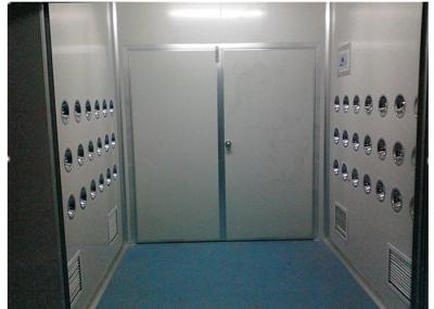 Anti-Static Class 10000 Cargo Air Shower Tunnel For Cosmetic Workshop , Sandwich Panel