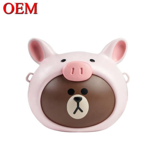 Fabricante de brinquedos personalizados Bonito plástico 3D Disney Figure Toy Popcorn Bucket Para o Natal