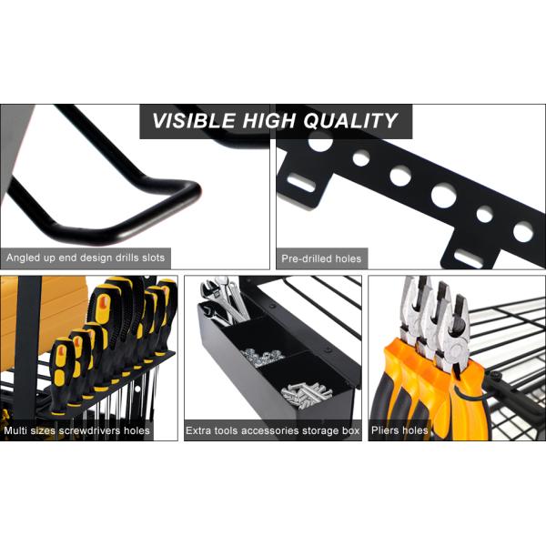 Легко установить держатель электроинструмента 3 слоя сверла держатель стенной установки за дверями / на стенах