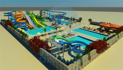 Commercial Water Park Design With Swimming Pool Water Splash Pad For Children