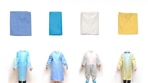 Light Weight Anti Pull Disposable Isolation Gowns Regular 20 - 40gsm Non Woven Material