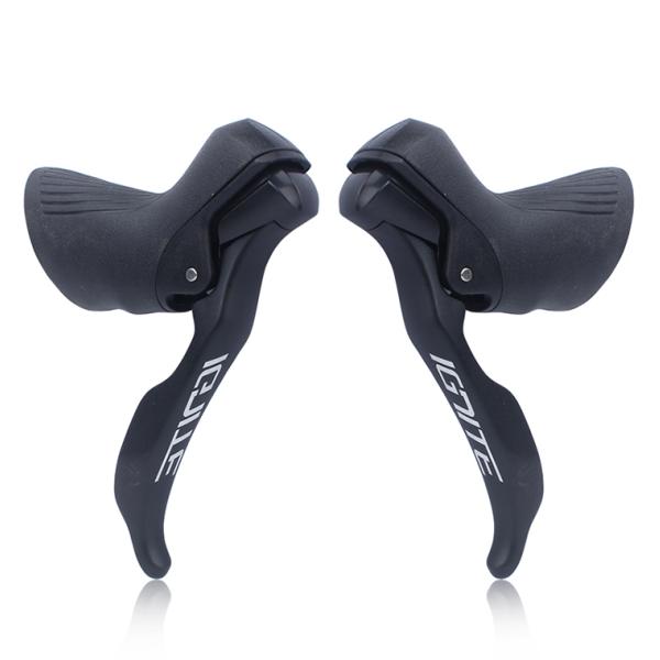 9-Speed Road Bicycle Shifting Handle Brake Lever Derailleur Manual Lever Black Color