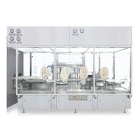 Línea automática de 30 ml de botellas de vidrio con tapa de máquina de llenado en polvo