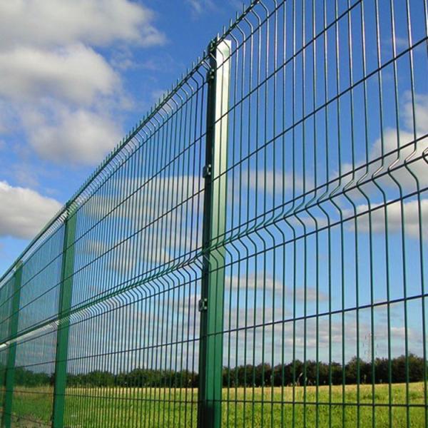 Commercial Galvanized Steel Fence , Triangle Curved Garden Fence Easy installation