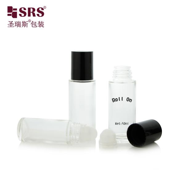 BLPC 30ML 50ML Clear Thick Wall Heavy Glass Roll On Deodorant Gel Bottle Packaging Personal Care Bottles