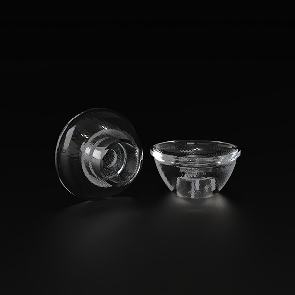 Free Glare 50mm Diameter PC LED Lens with 50° Wide Beam Angle for High Efficiency Lighting