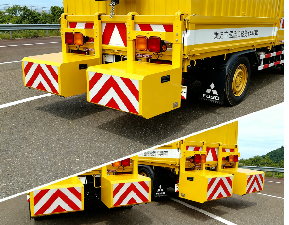 Energy Absorbing Barrier Mobile Barrier Truck For Roadside Safety