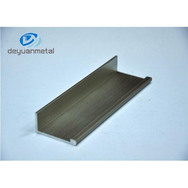 La aleación 6063-T5 de 2 metros platea el perfil de aluminio cepillado de la protuberancia para el gabinete