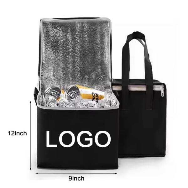 Custom Logo Soft-loop Cooler Bag for Insulated Green Grocery Picnic Beer and More