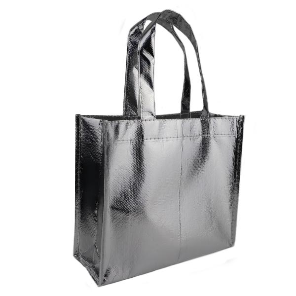 Metallic Non Woven Gift Bags , Laminated Non Woven Polypropylene Bags Fashonable