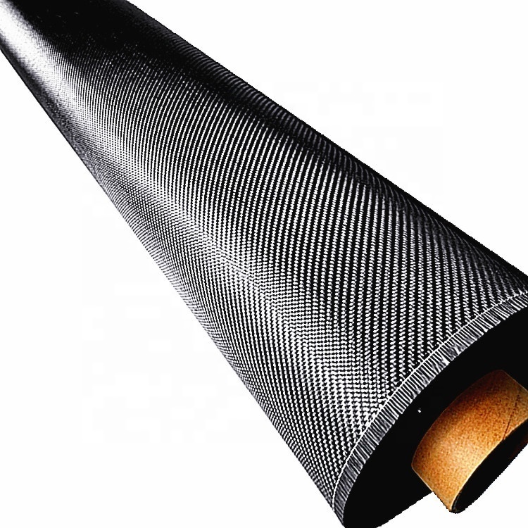 Smooth Surface 200Gsm Coloured Carbon Fibre Cloth With Carbon Fiber Intervention Impregnated Plain Style