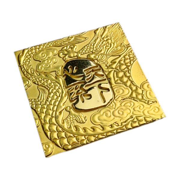 Customized Products With A High-end Sense Of Zinc Alloy Gold Three-dimensional Embossed Pattern Design