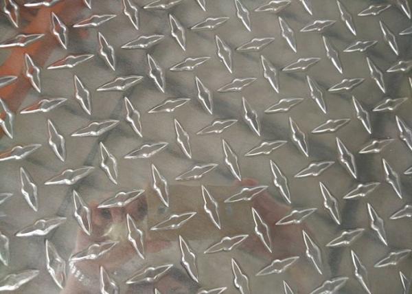 Bright Finish Aluminum Diamond Plate / 3003 Aluminum Plate Width Customized