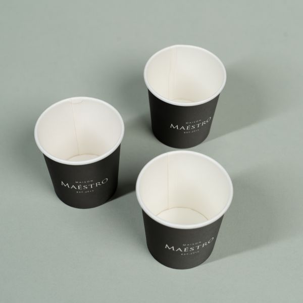 Eco-friendly custom printed logo disposable single and double wall coffee paper cup