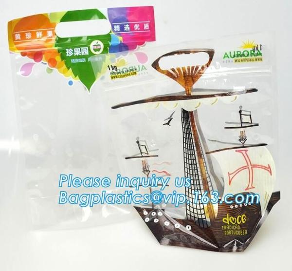 Stand Up Roasted Chicken Packaging Bags With Zip Top hot roast, rotisserie chicken bag, microwaveable bag, slide plastic