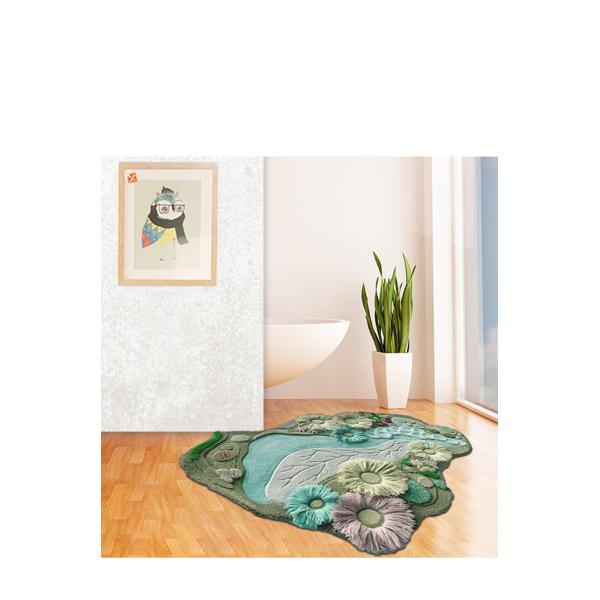 2000*1300 Living Room Floor Carpets Pure Handmade Wool Blend Irregular Carpet