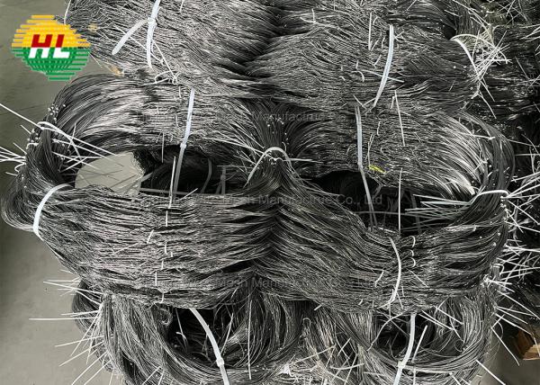 0.9mm Steel Wire Obstacle Low Visibility Mesh Secure Anti-Tank Barrier Nets For Strategic Defense Points