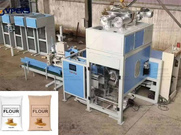 Durable Auto Packing Machine Bagging Livestock Minerals & Supplements Into 25, 40, 50 Lb Bags