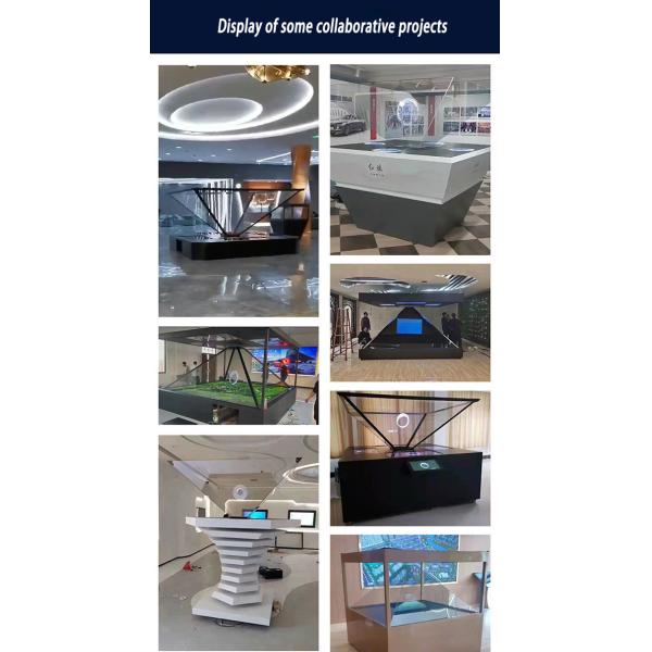 Smart 360 Hologram Box Display 3D Holographic Advertising For Trade Shows & Events